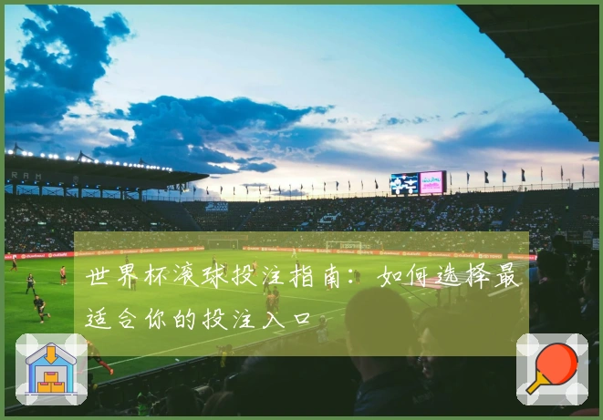世界杯滚球投注指南：如何选择最适合你的投注入口